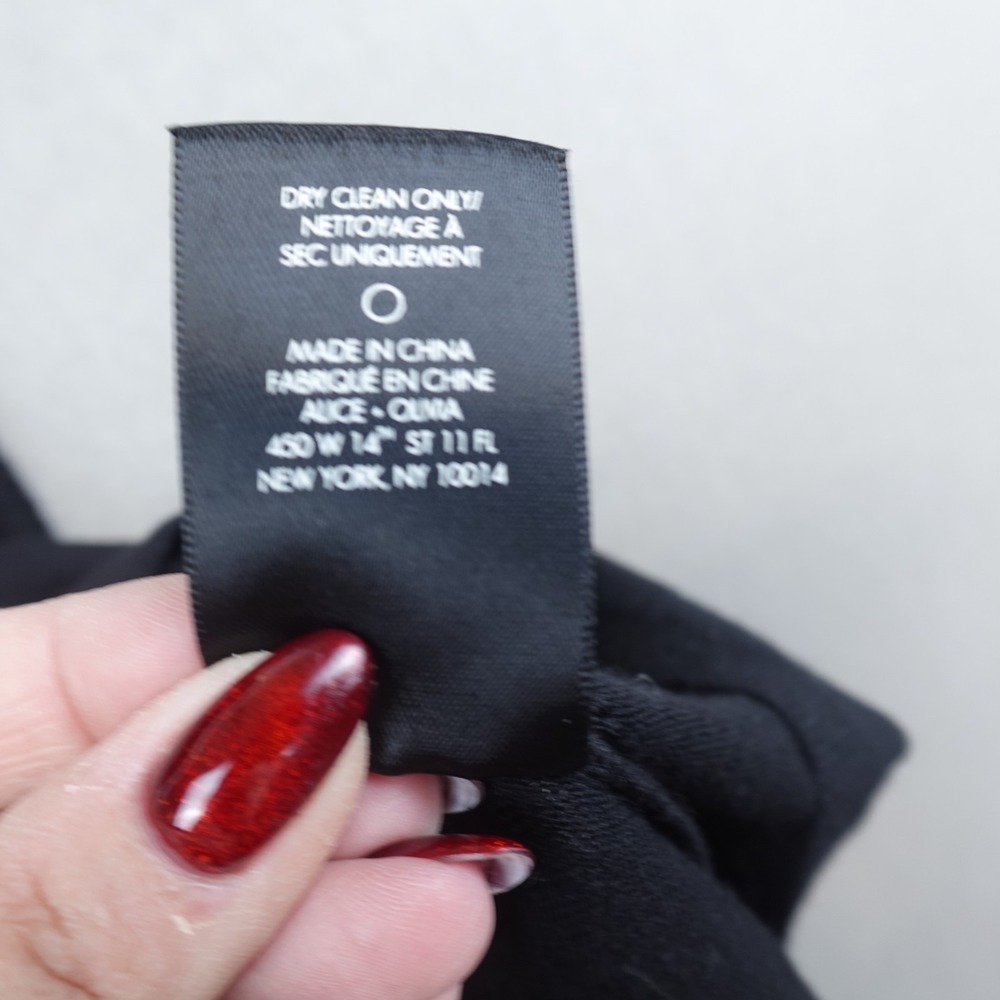 Alice + Olivia Base Top Sweater Wool Cashmere Black Size Small Sleeveless - Picture 6 of 8
